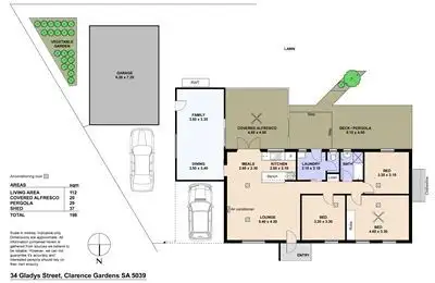Floorplan of Homely house listing, 34 Gladys Street, Clarence Gardens SA 5039