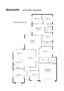 Floorplan of Homely house listing, 46 Erin Drive, King Creek NSW 2446