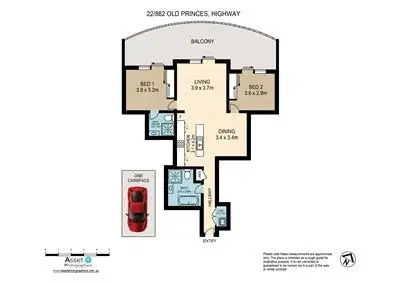 Floorplan of Homely apartment listing, 22/862-868 Old Princess Highway, Sutherland NSW 2232