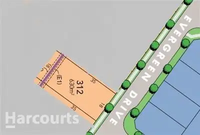 Floorplan of Homely land listing, Lot 312 Evergreen Drive, Oran Park NSW 2570