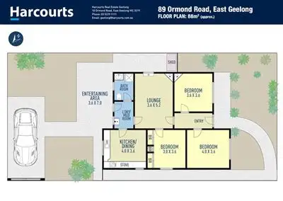 Floorplan of Homely house listing, 89 Ormond Road, East Geelong VIC 3219