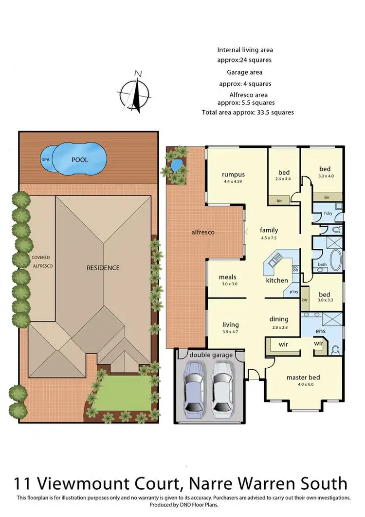 Floorplan of Homely house listing, 11 Viewmount Court, Narre Warren South VIC 3805