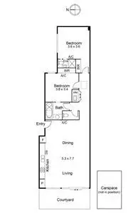 Floorplan of Homely apartment listing, 3/1141 Hoddle Street, East Melbourne VIC 3002