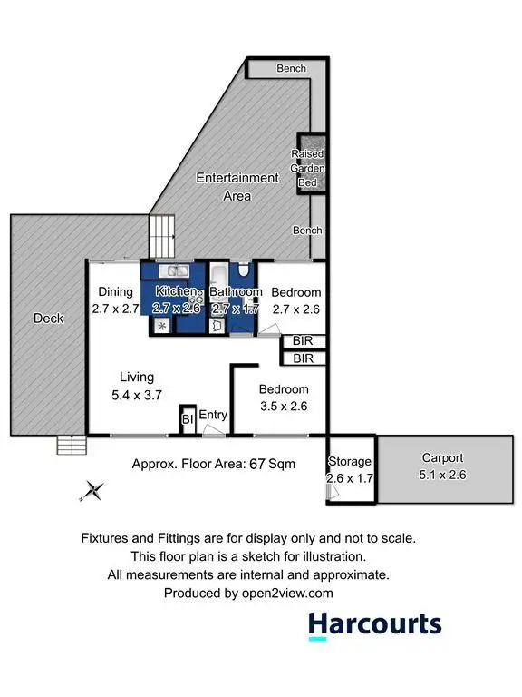 Floorplan of Homely unit listing, 2/168 Summerleas Road, Kingston TAS 7050
