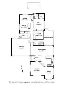 Floorplan of Homely house listing, 3 Mallee Court, Berwick VIC 3806