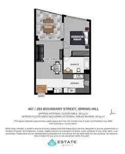 Floorplan of Homely unit listing, 407/292 Boundary Street, Spring Hill QLD 4000