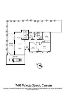 Floorplan of Homely unit listing, 7/93 Valetta Street, Carrum VIC 3197