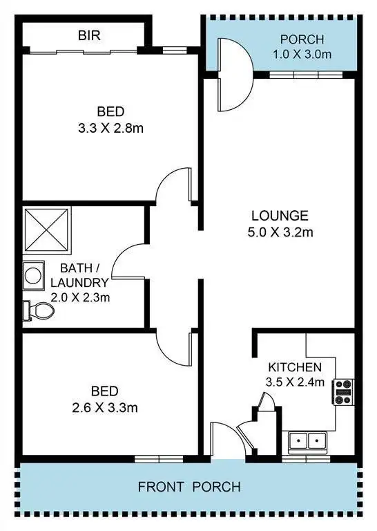 Floorplan of Homely unit listing, 72/2 Ayliffes Road, St Marys SA 5042