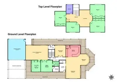 Floorplan of Homely house listing, 599 Post Office Road, Ross Creek VIC 3351