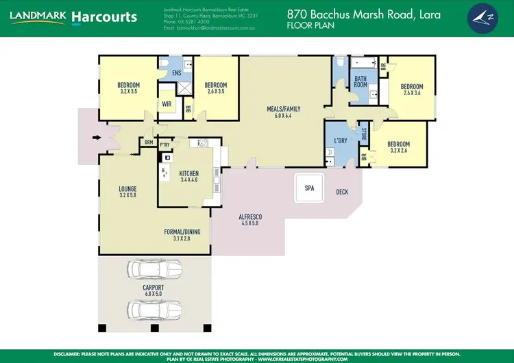 Floorplan of Homely house listing, 870 Bacchus Marsh Road, Lara VIC 3212