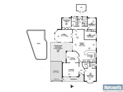 Floorplan of Homely house listing, 14 Skylark Close, Flagstaff Hill SA 5159
