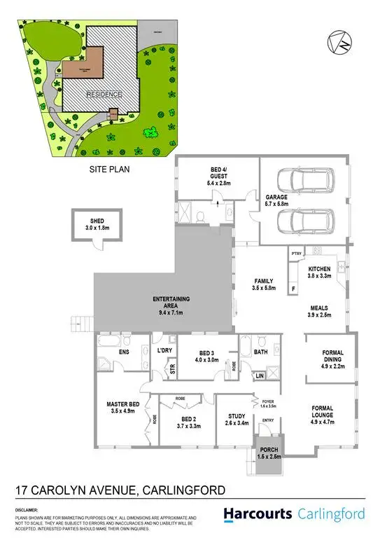 Floorplan of Homely house listing, 17 Carolyn Avenue, Carlingford NSW 2118