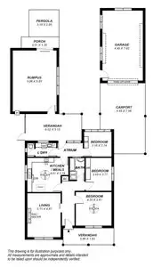 Floorplan of Homely house listing, 64 Rozelle Avenue, Melrose Park SA 5039