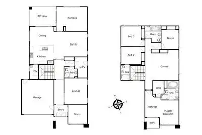 Floorplan of Homely house listing, 5 Emu Bush Drive, Cranbourne West VIC 3977