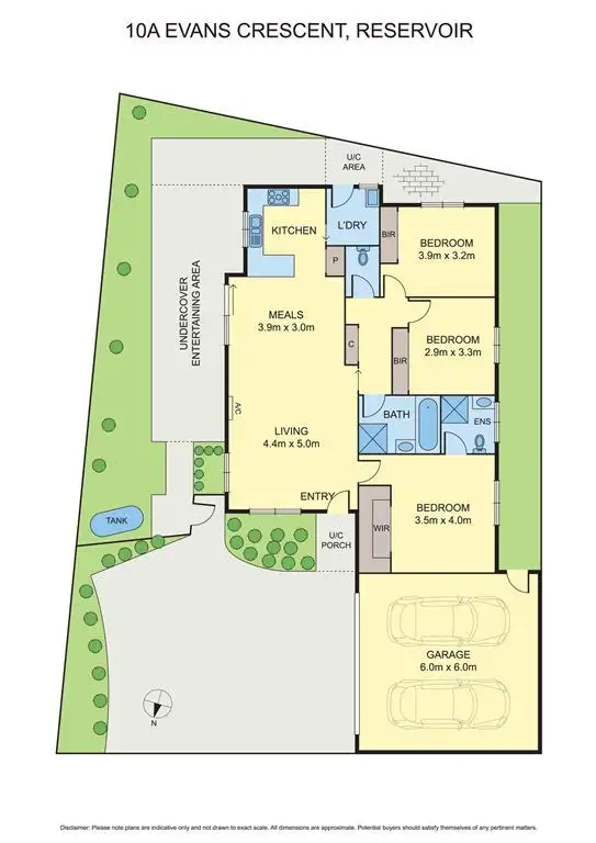 Floorplan of Homely unit listing, 10A Evans Crescent, Reservoir VIC 3073