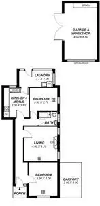 Floorplan of Homely house listing, 3 Northumberland Street, Heathpool SA 5068