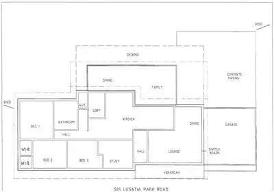 Floorplan of Homely house listing, 505 Lusatia Park Road, Hoddles Creek VIC 3139