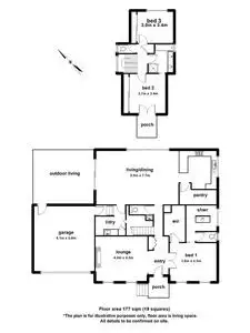 Floorplan of Homely townhouse listing, 1A Graneel Grove, Berwick VIC 3806
