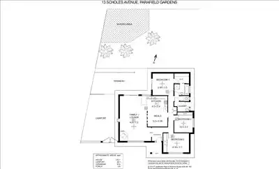 Floorplan of Homely house listing, 13 Scholes Avenue, Parafield Gardens SA 5107