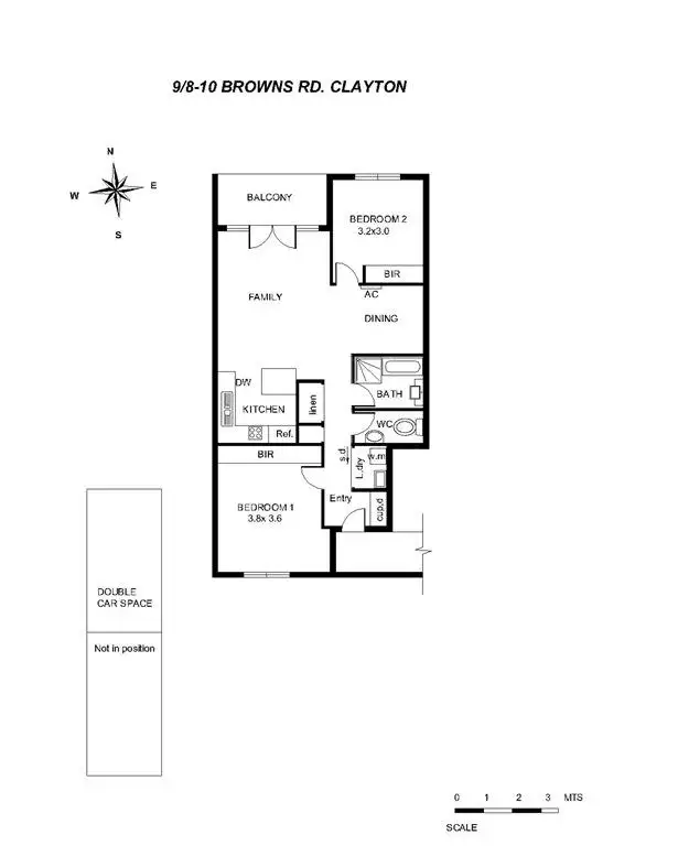 Floorplan of Homely apartment listing, 9/8-10 Browns Road, Clayton VIC 3168
