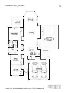 Floorplan of Homely house listing, 87 Wimbledon Circuit, Carseldine QLD 4034