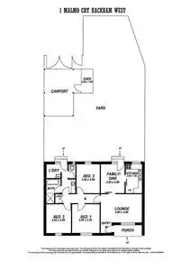 Floorplan of Homely house listing, 1 Malmo Court, Hackham West SA 5163