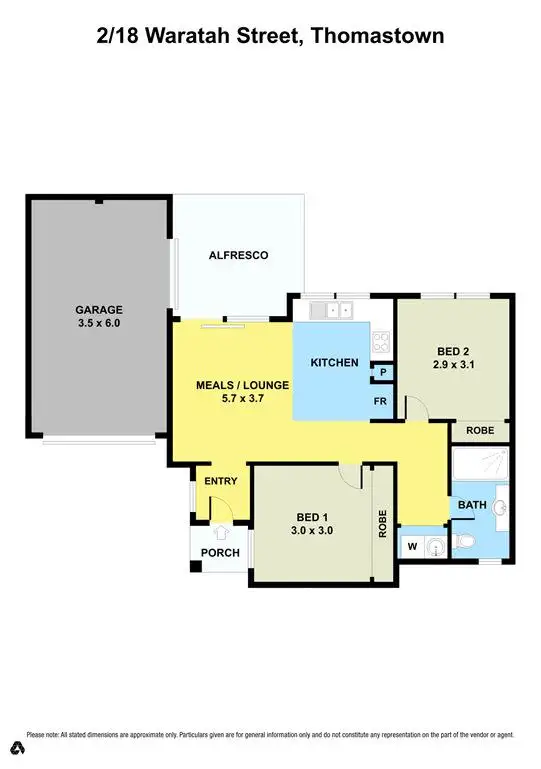 Floorplan of Homely unit listing, 2/18 Waratah Street, Thomastown VIC 3074