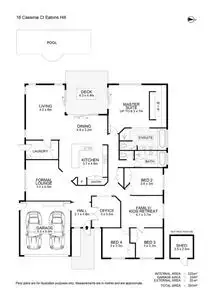 Floorplan of Homely house listing, 16 Cassinia Court, Eatons Hill QLD 4037