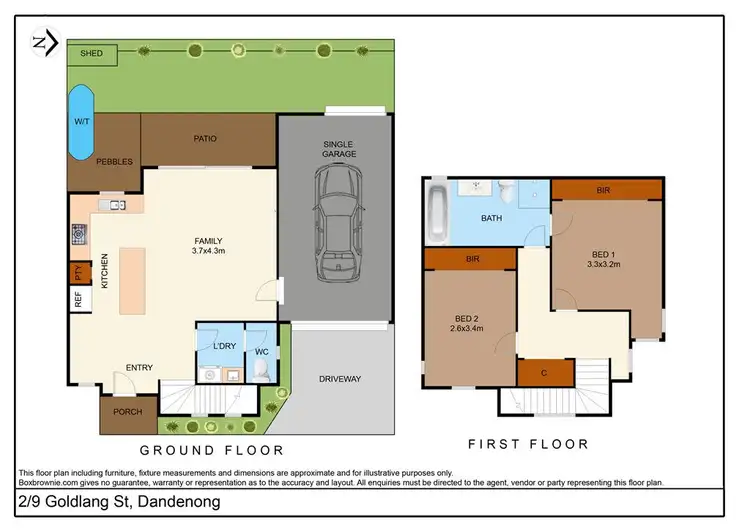 Floorplan of Homely unit listing, 2/9 Goldlang Street, Dandenong VIC 3175