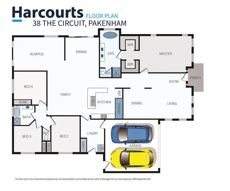 Floorplan of Homely house listing, 38 The Circuit, Pakenham VIC 3810