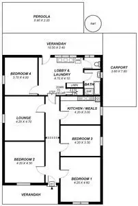 Floorplan of Homely house listing, 22 First Avenue, St Peters SA 5069