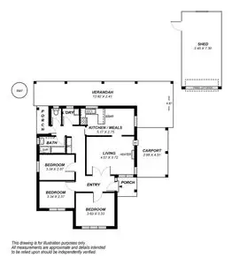 Floorplan of Homely house listing, 39 Arnold Drive, Hackham SA 5163
