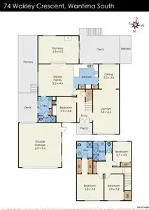 Floorplan of Homely house listing, 74 Wakley Crescent, Wantirna South VIC 3152