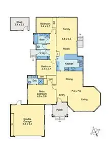 Floorplan of Homely house listing, 4 Edgware Court, Epping VIC 3076