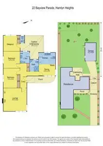 Floorplan of Homely house listing, 22 Bayview Parade, Hamlyn Heights VIC 3215