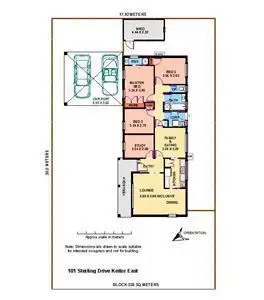 Floorplan of Homely house listing, 101 Sterling Drive, Keilor East VIC 3033