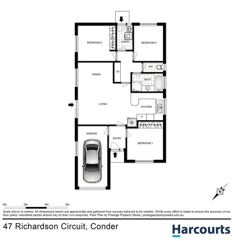 Floorplan of Homely house listing, 47 Richardson Circuit, Conder ACT 2906