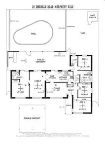 Floorplan of Homely house listing, 22 Emerald Road, Morphett Vale SA 5162