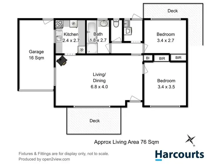 Floorplan of Homely villa listing, 2/8 Taylor Court, Rosetta TAS 7010