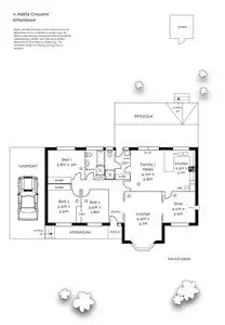 Floorplan of Homely house listing, 11 Adela Crescent, Athelstone SA 5076