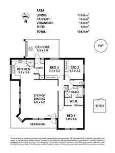 Floorplan of Homely house listing, 3 Gamlin Court, Littlehampton SA 5250