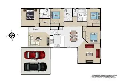 Floorplan of Homely house listing, 45 Taplan Crescent, Cranbourne West VIC 3977