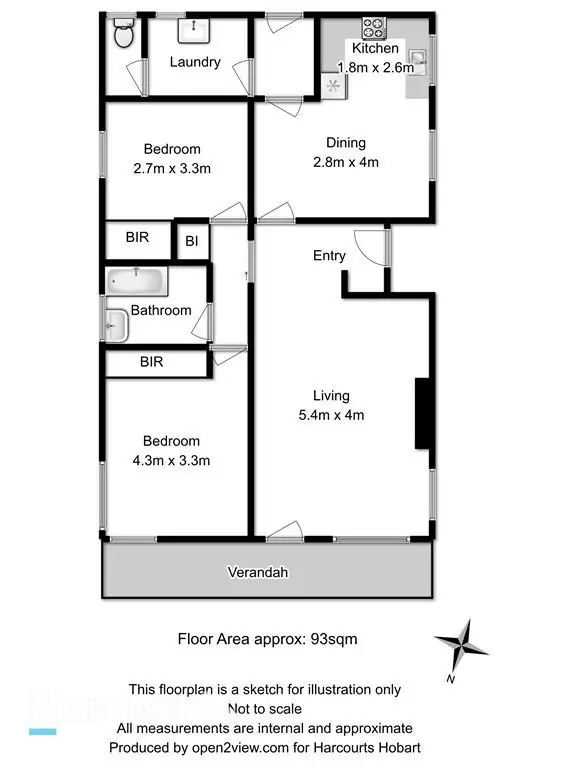 Floorplan of Homely house listing, 2 Cato Avenue, West Hobart TAS 7000