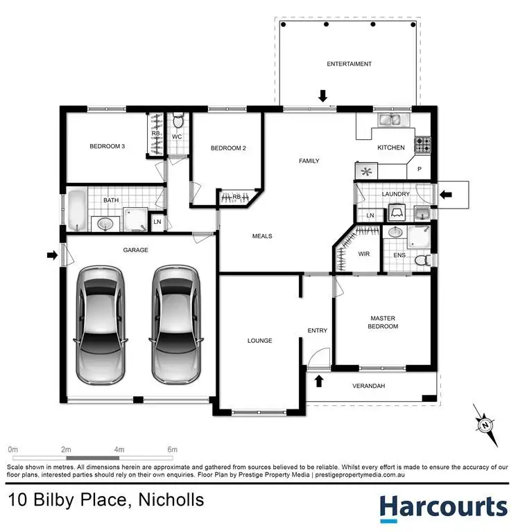 Floorplan of Homely house listing, 10 Bilby Place, Nicholls ACT 2913