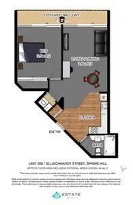 Floorplan of Homely unit listing, 506/32 Leichhardt Street, Spring Hill QLD 4000
