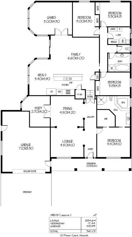 Floorplan of Homely house listing, 12 Plover Court, Hewett SA 5118