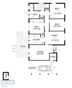 Floorplan of Homely house listing, 6 Blackburn Court, Elizabeth East SA 5112