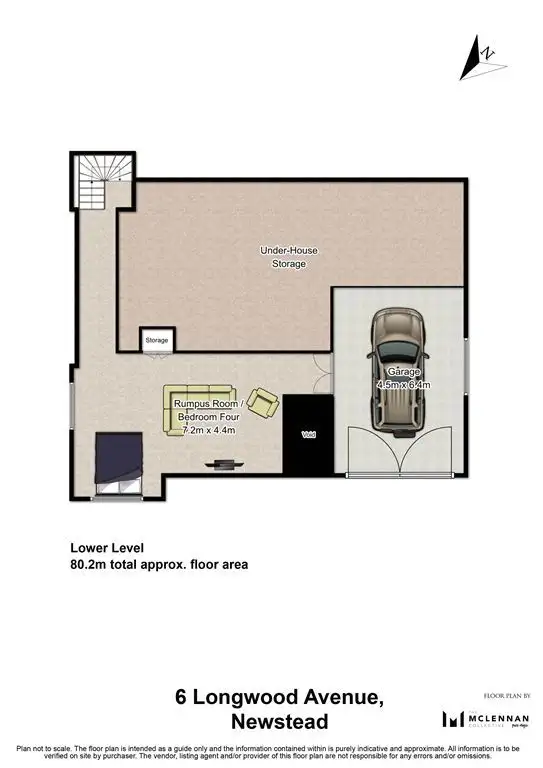 Floorplan of Homely house listing, 6 Longwood Avenue, Newstead TAS 7250
