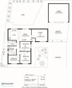 Floorplan of Homely house listing, 35 Linwood Crescent, Parafield Gardens SA 5107