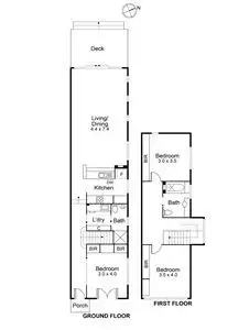 Floorplan of Homely house listing, 343A St Georges Rd, Thornbury VIC 3071